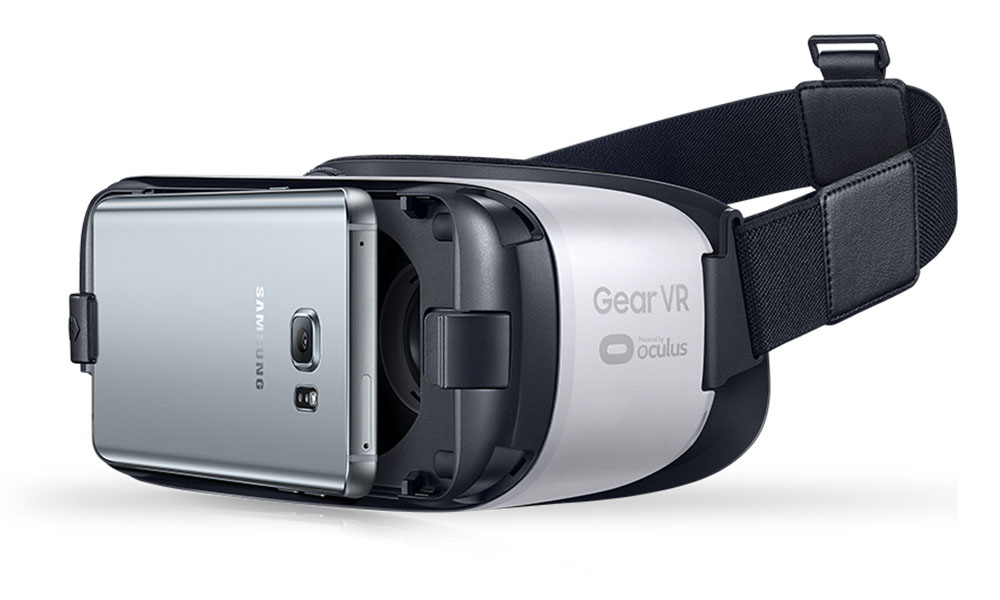 An image of a Gear VR and a Samsung Android Phone
